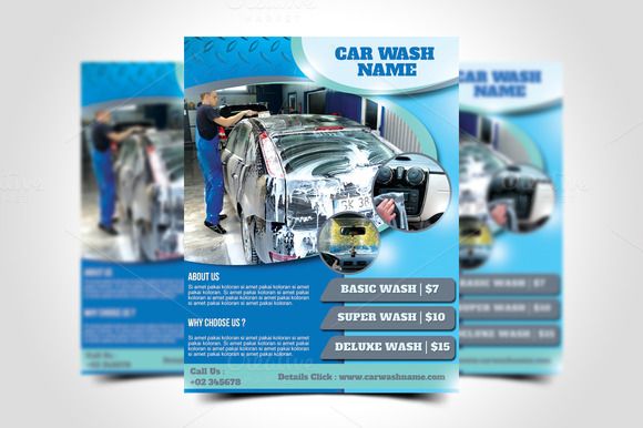 Car Wash Flyer Template by meisuseno on @creativework247 Flyer