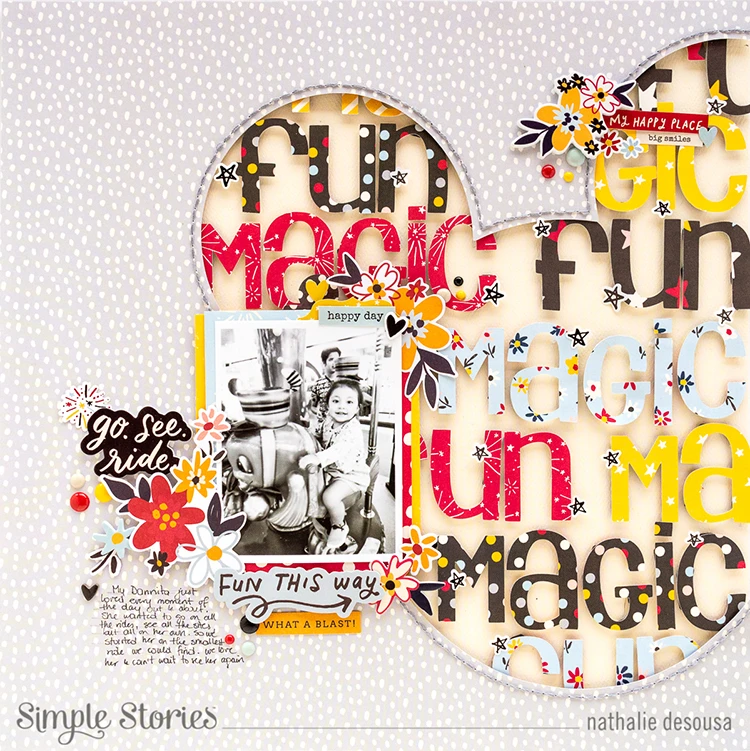 Simple Stories Say Cheese 4 Stencil 6/"x6/" fuegos artificiales
