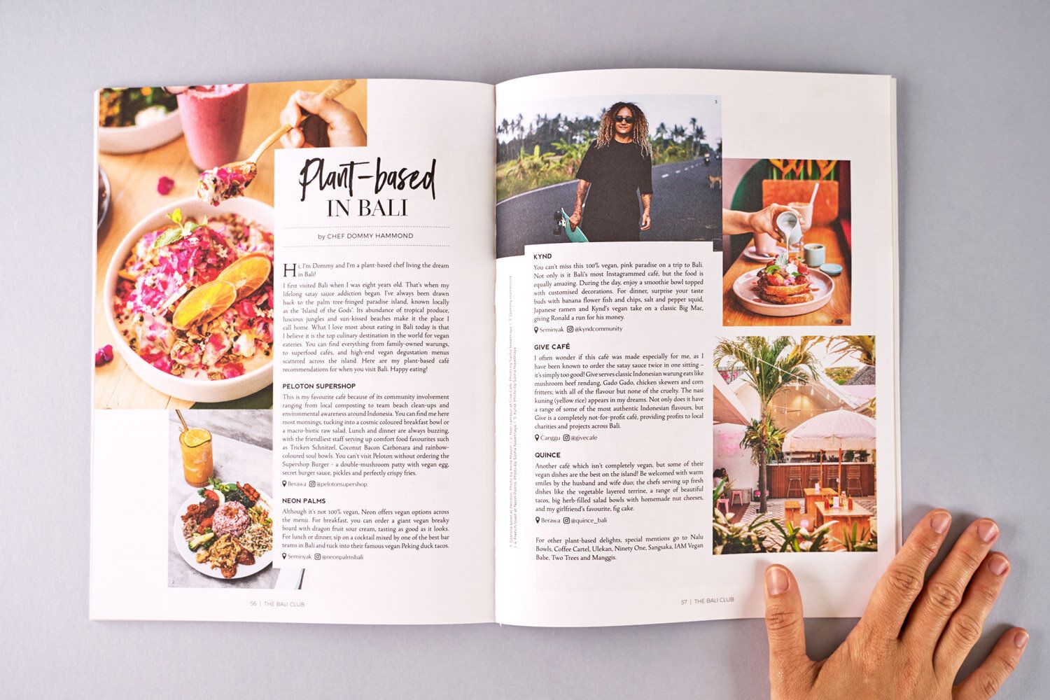 Venzin/The Bali Club magazine design — Paper & Desk: Freelance Graphic Designer Brisbane