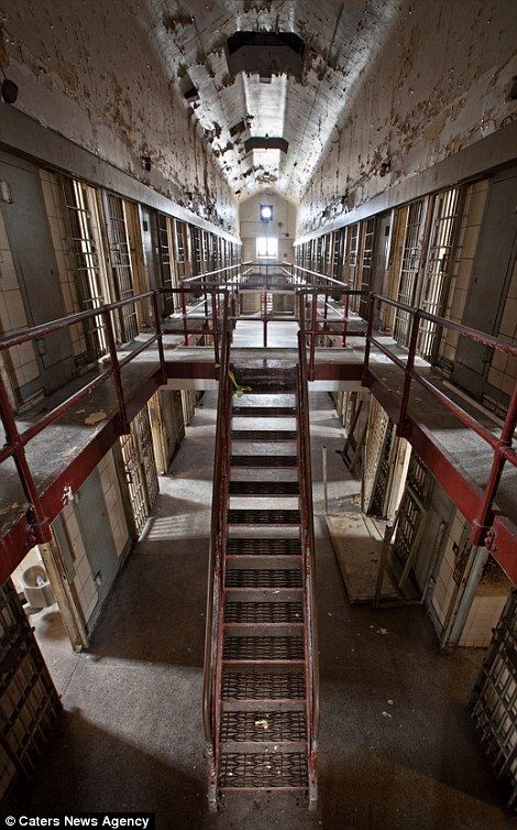 Society has become obsessed with punishment and inflicting pain. Our brains have suffered as a result. Look at the way they treat our sisters and brothers. Look at the way they treat our mothers and fathers. Cell blocks at undisclosed prison Abandoned Prisons, Old Abandoned Buildings, Abandoned Property, Abandoned Mansions, Old Buildings, Abandoned Places, Abandoned Castles, Correctional Facility, Places