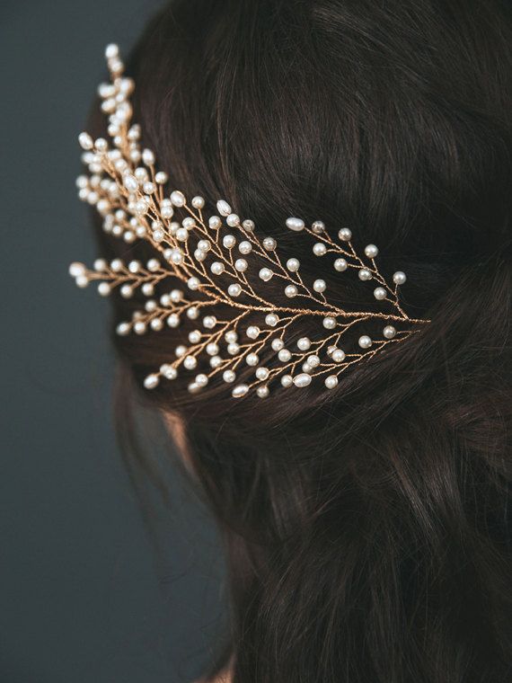 Bridal Headpiece Pearl Hair Comb Wedding Bridal Headpiece Pearl Hair Comb