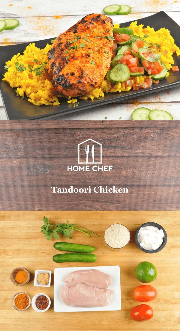 Tandoori Chicken With Turmeric Rice And Cucumber Tomato Sambal - Chicken recipes turmeric #chicken #recipes #turmeric Tandoori Chicken With Turmeric Rice And Cucumber Tomato Sambal