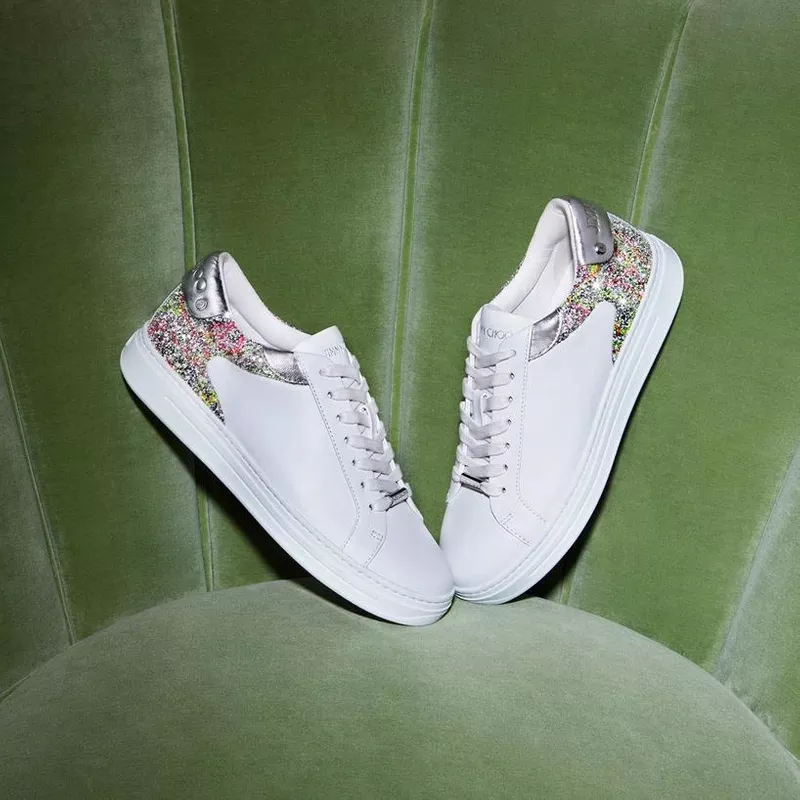 Shop the look on ModeSens! . A house signature with added glamour, our glitter-embellished Rome sneakers makes statement dressing a cinch. Shop Now: https://modesens.com/s/KsG/ Photo Credit: Jimmy Choo #Findwithmodesens #Holidaystyle Holiday Fashion, Cinch, Daily Fashion, Photo Credit, Jimmy Choo, Rome, Trainers, That Look, Shop Now