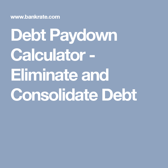 pay down debt calculator