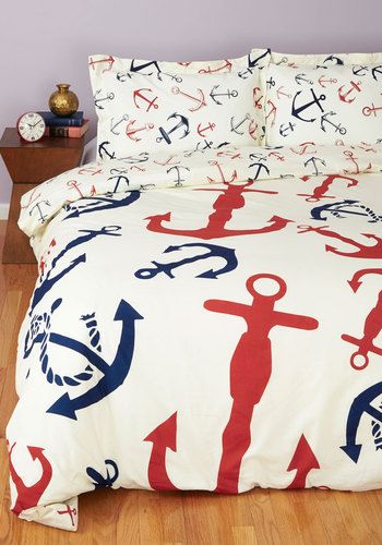snooze anchor pillow sham set mod retro vintage decor accessories