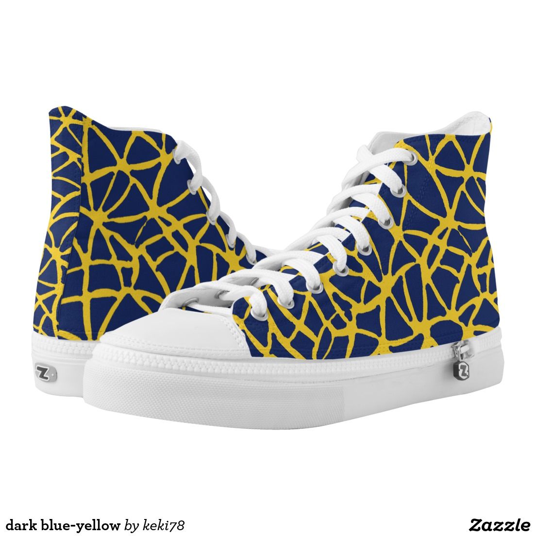 mens blue and yellow sneakers