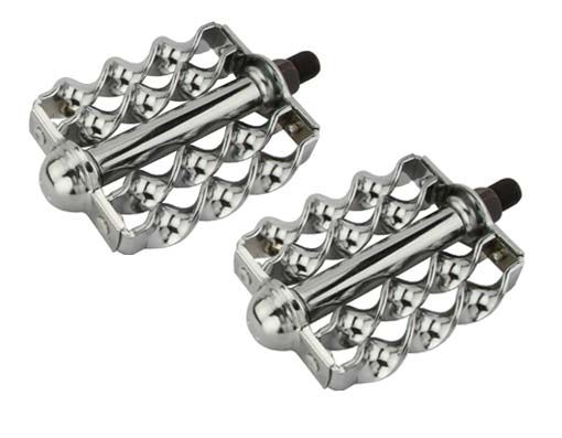 1//2/" Bicycle Twisted Caged Pedals Cruiser Lowrider Bikes Gold