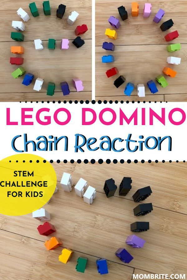 Explore kinetic energy and chain reaction with your kids at home with this LEGO domino activity! A STEM challenge that is bound to be intriguing and educational for your troop at home, this easy kids science experiment is a great way to keep them engaged while learning science. #KidsScienceExperiment #LEGOActivitiesForKids #LEGODominoChainReaction Science Experiments Kids Easy, Science For Kids, Learning Science, Stem Activities Preschool, Kindergarten Stem, Educational Activities, Lego Duplo, Summer Stem, Summer Camp