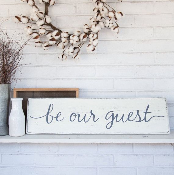 Guest Room Sign Decor Magnificent Decorate Your Guestroom With This Wooden "be Our Guest" Signthe Design Inspiration Guest Room Sign Decor Amazing Decorate Your Guestroom With This Wooden "be Our Guest" Signthe Design Inspiration