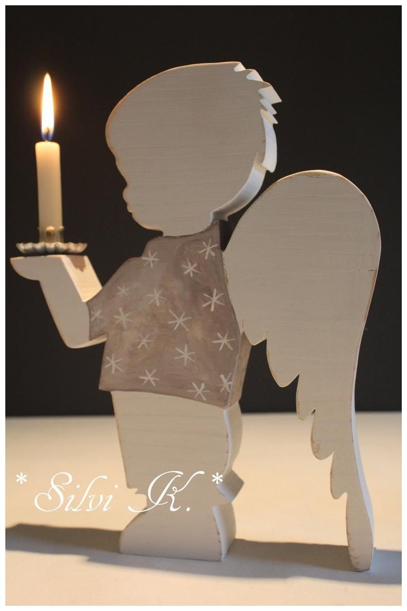 Angel chandelier Bub H: 26.5 cm made of spruce woo Angel chandelier Bub H: 26.5 cm made of spruce woo