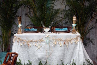 Beachy | Wedding: Sweetheart Table | Pinterest | Centerpieces Sweetheart table and Beach