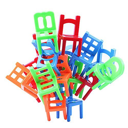 18X balance chairs board game funny colorful toys kids educational balance vbuk