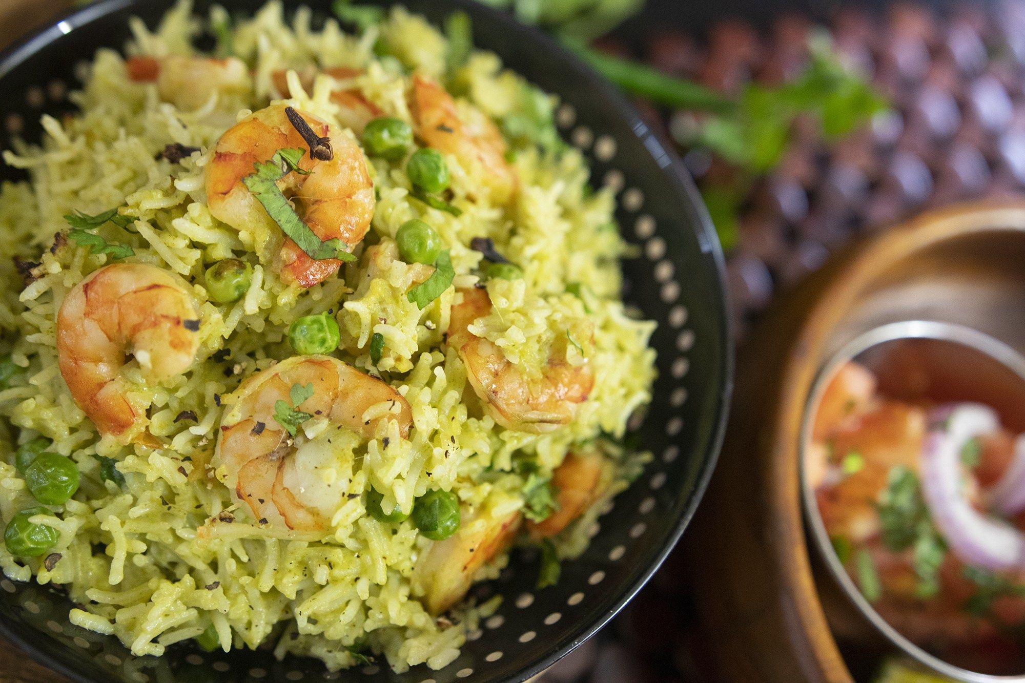Prawns Pulav Green Masala Prawn Pulao | Recipe | Food, Masala, Pulao