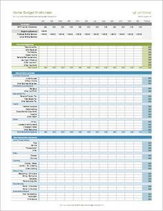 download a free home budget worksheet for excel to plan your budget
