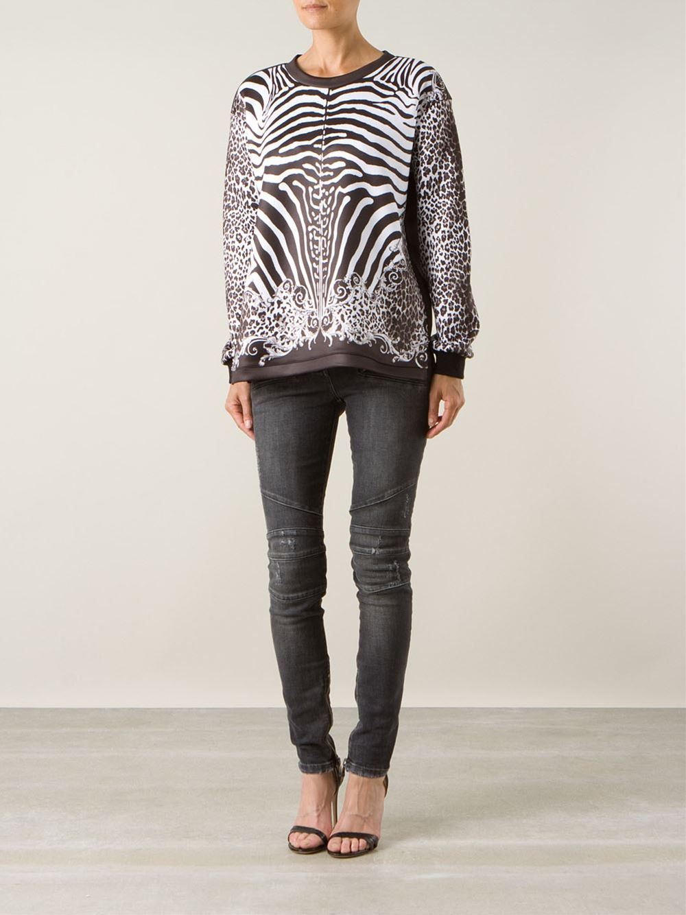 Balmain Zebra Print Sweater Vitkac