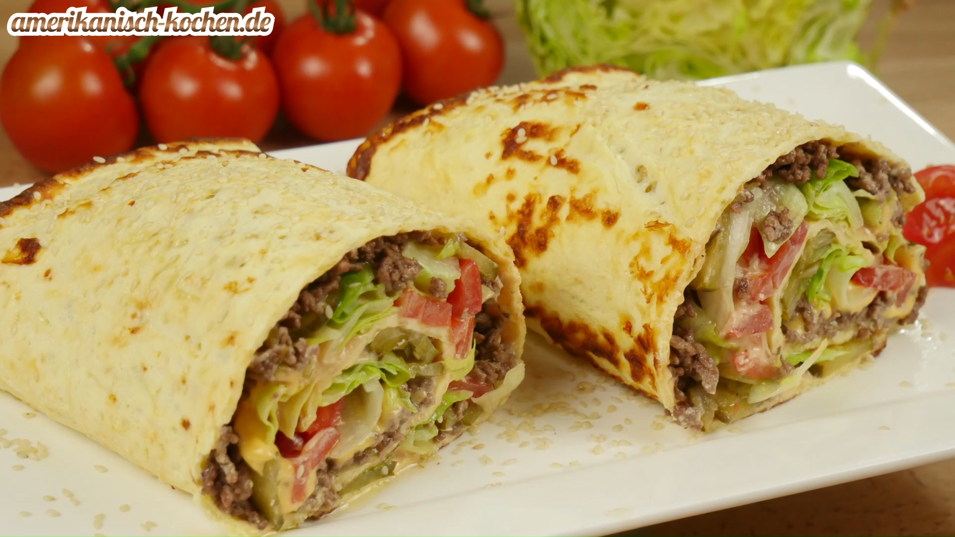 Big Mac Rolle - Glutenfrei und Low Carb