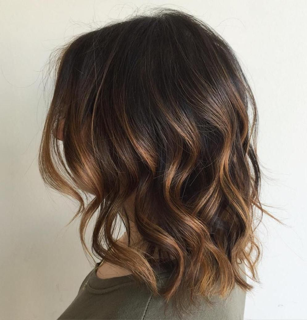 partial balayage black hair Google Search Balayage hair, Balayage