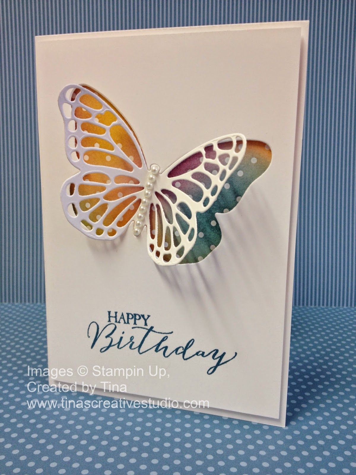Stained Glass Butterfly Birthay Card - Video - Tina's Creative Studio Cricut Birthday Cards, Handmade Birthday Cards, Happy Birthday Cards, Birthday Cards For Women, Birthday Greeting Cards, Stampin Up Karten, Karten Diy, Stampin Up Cards, Hand Made Greeting Cards