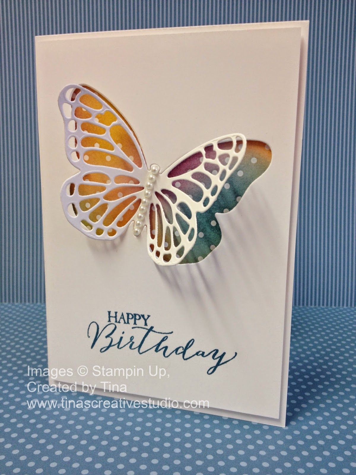 Stained Glass Butterfly Birthay Card - Video