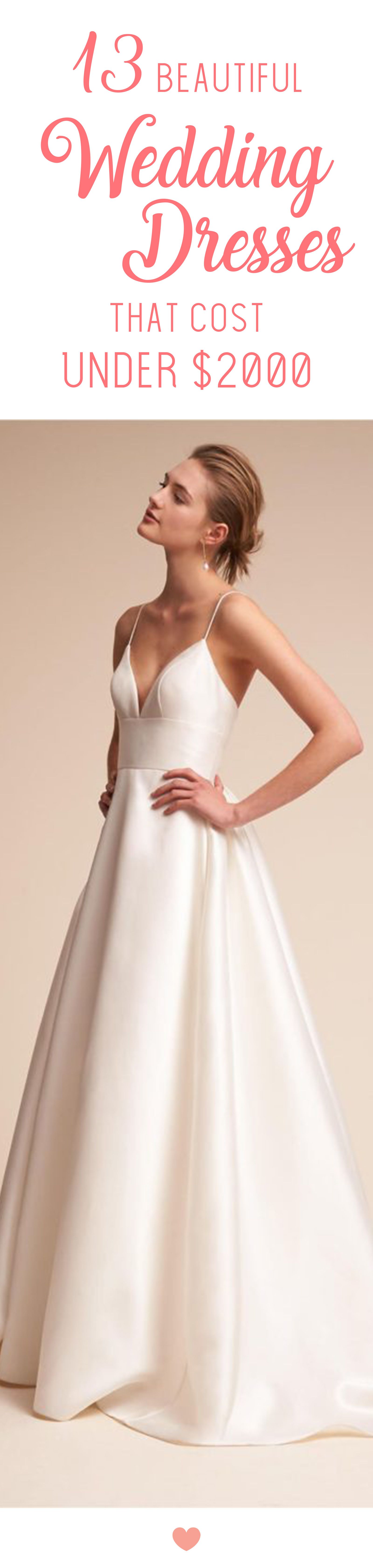 13 Beautiful Wedding Dresses That Are Affordable And Cost Under $2000