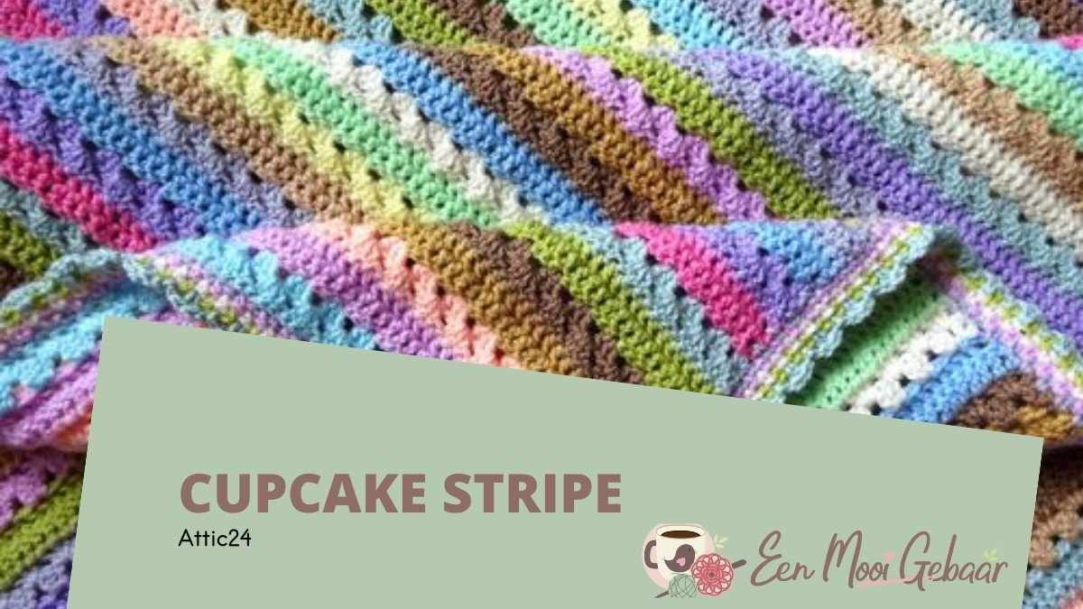 Cupcake Stripe deken | Een Mooi Gebaar Cupcakes, Bedspreads, Afghans, Blankets, Stripe, Crochet, Cupcake Cakes, Bedspread, Crochet Blankets