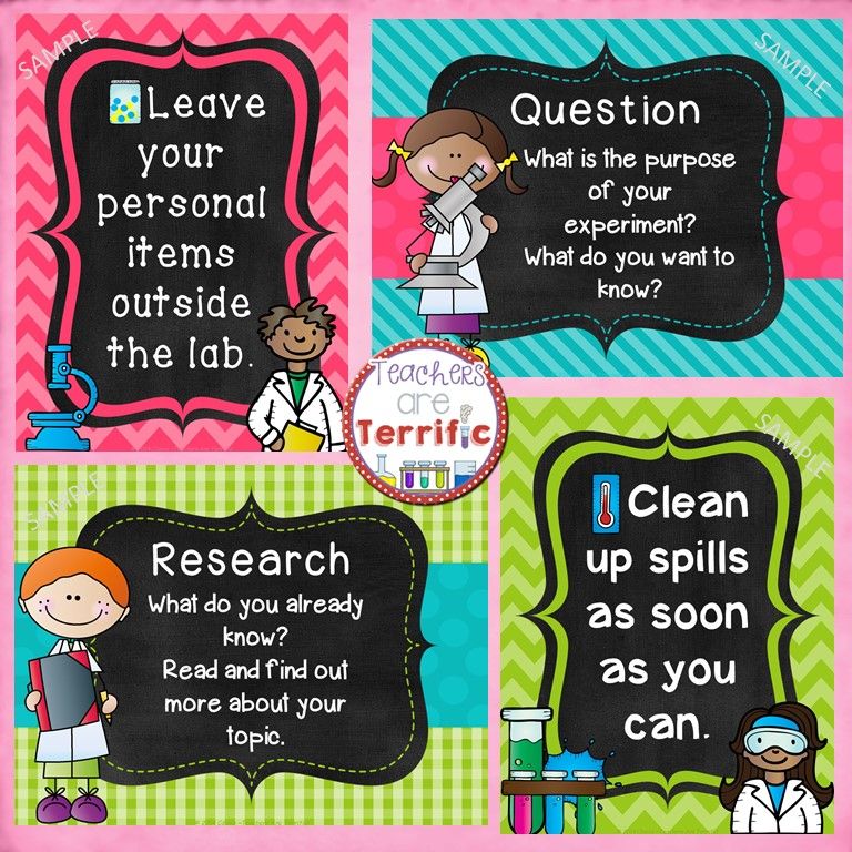 science lab poster