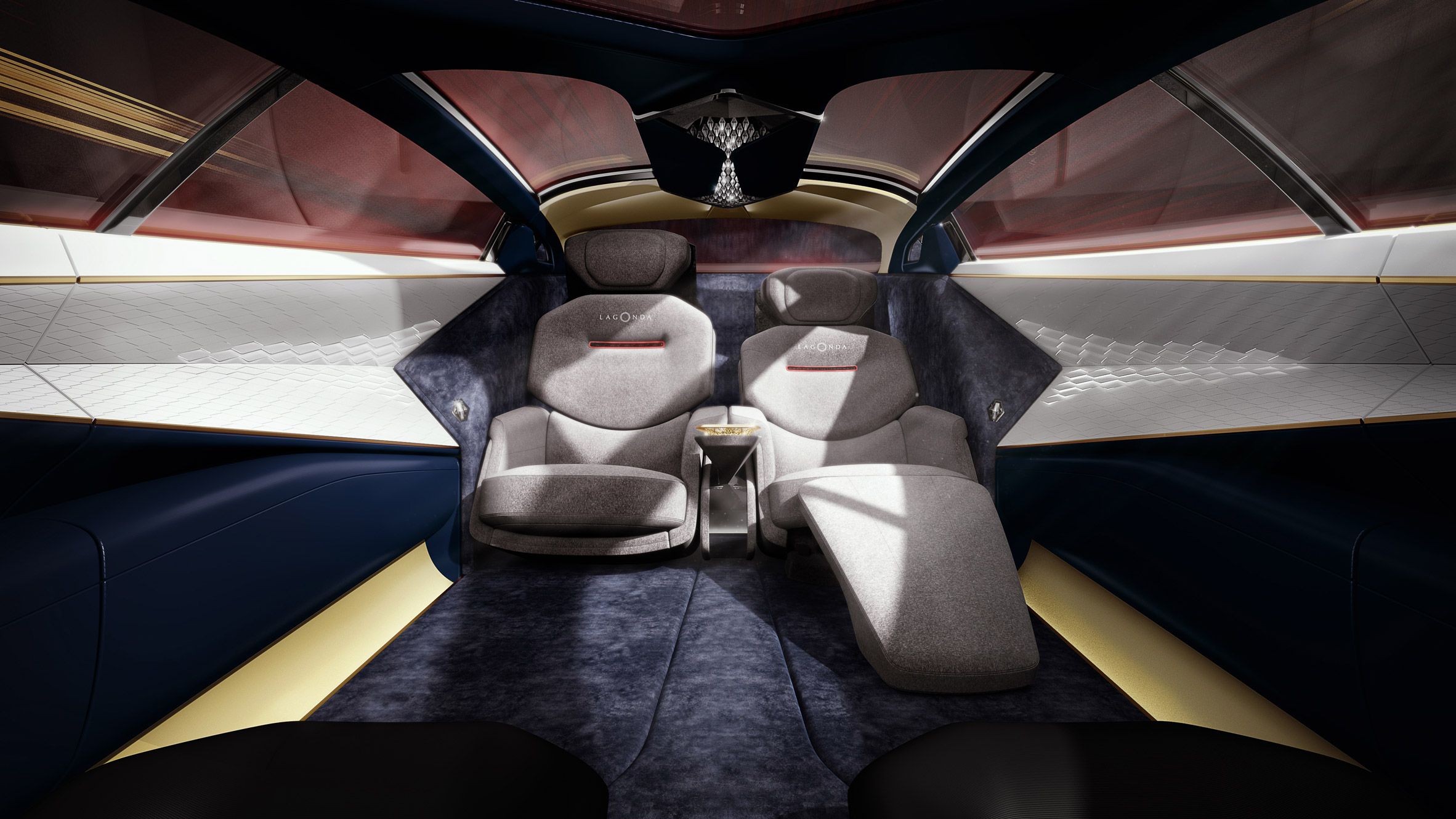 Aston Martin reveals electric concept car with cashmere and silk interior