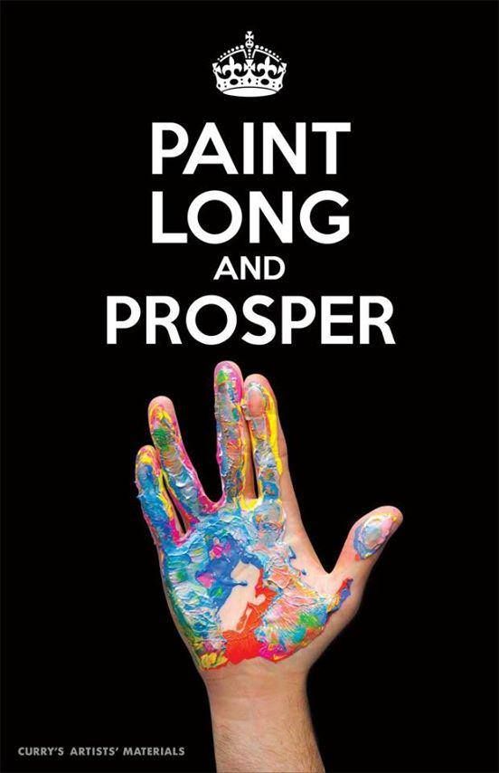 paint long and prosper star trek art Art Quotes Funny, K Quotes, Art ...