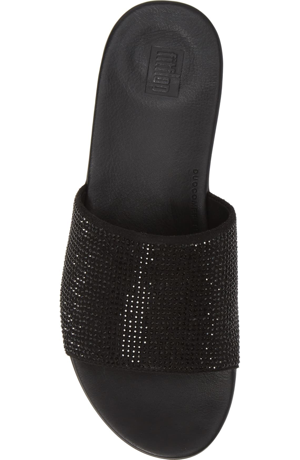 FitFlop Sola Crystalled Slide Sandal (Women) | Nordstrom | Sandals, Slide sandals, Womens sandals