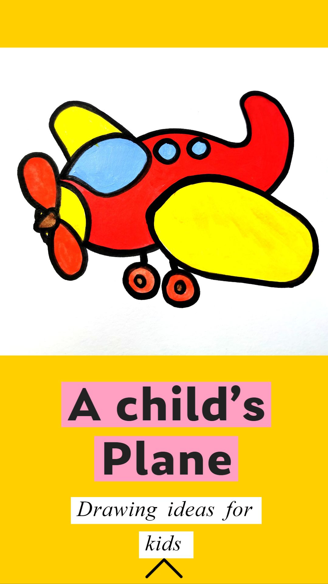 Simple Plane Drawing for Kids