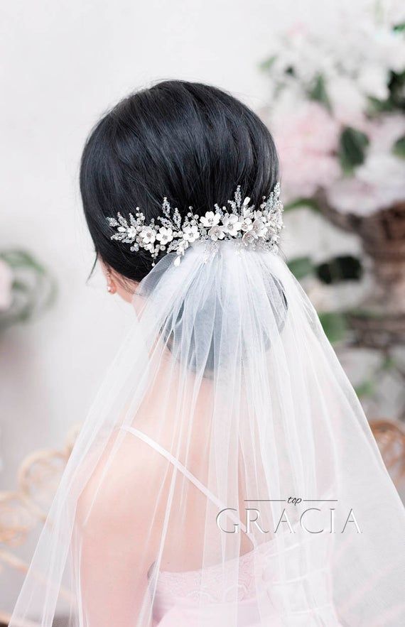 Flower Bridal hairpiece Wedding headpiece Bridal headband Bridal hair piece Bridal headpiece Wedding Back Headpiece Wedding hair accessories