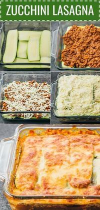 This easy zucchini lasagna is a great low carb and healthy alternative to your t... #alternative #gr...