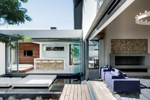 indoor outdoor luxury at a cape town contemporary golf course home