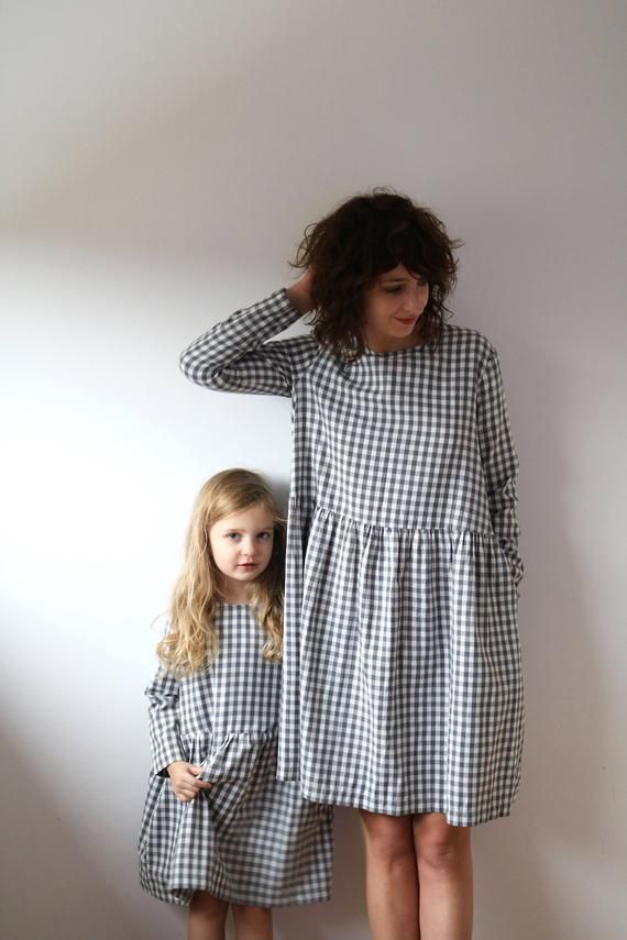 Matching Dresses - Checkered Dresses - Matching Outfit - Like Mother Like Daught...
