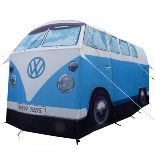 VW T1 Bus Zelt in Originalgröße Volkswagen 1965 Bulli blau Retro