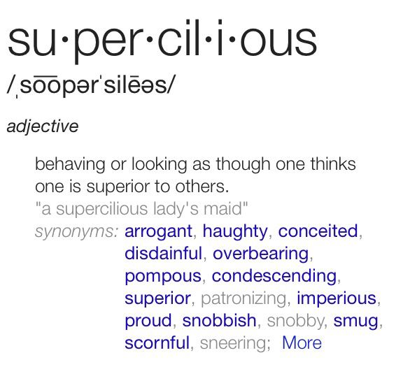 Condescending personality disorder
