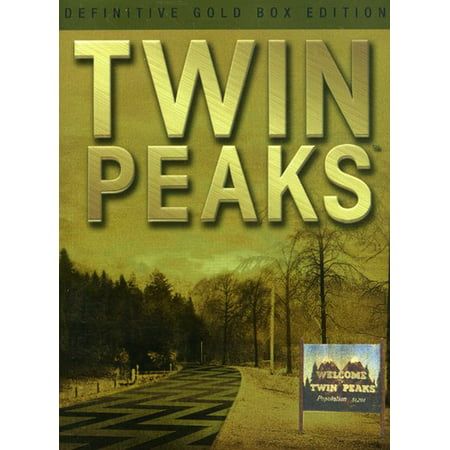 Get some coffee and homemade cherry pie, kick back and return to a place that only exists in your mind with Twin Peaks Definitive Gold Box Edition DVD. This 10-disc collection includes all 29 episodes of the first two seasons. The Twin Peaks DVD Gold Box set also includes on-air promos, TV spots, production documents, rare photos, an interactive map of Twin Peaks and much more. It was originally released in October 2007 and has a total run time of 1670 minutes. This Twin Peaks Definitive Gold Bo Twin Peaks Season 2, Twin Peaks Poster, Twin Peaks (tv Series), Peggy Lipton, Piper Laurie, Laura Palmer, David Lynch, Sheriff, Dana Ashbrook