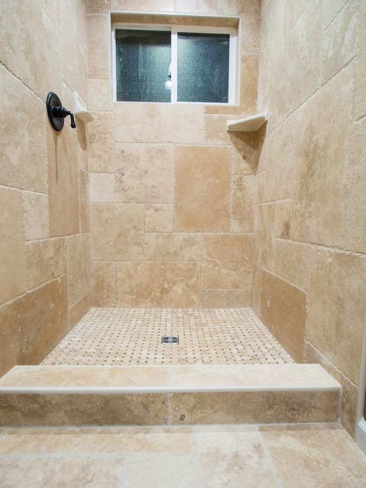Kesir Travertine Tile Antique Pattern Sets Beige Bathroom Kesir Travertine Tile Antique Pattern
