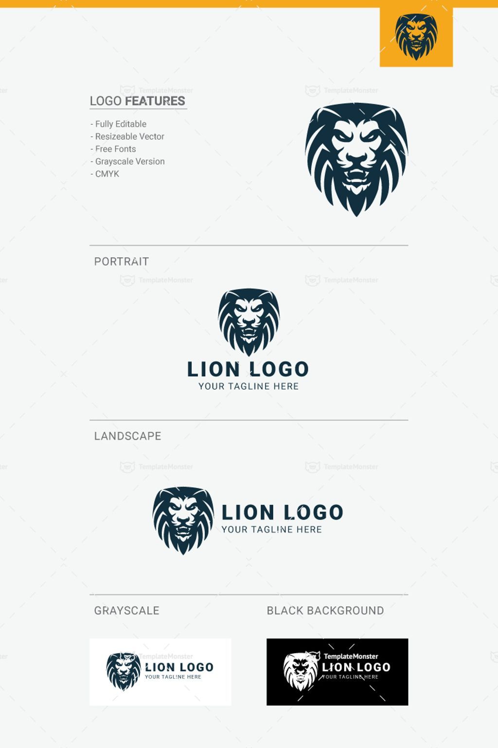 Lion Design Logo Template Consulting Coaching Lion Design Logo Template