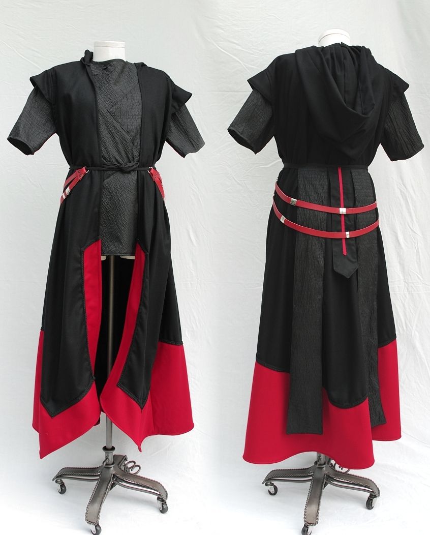 Custom Sith Style Outfit with Red Leather Belting (click Custom Sith Style Outfit with Red Leather Belting (click