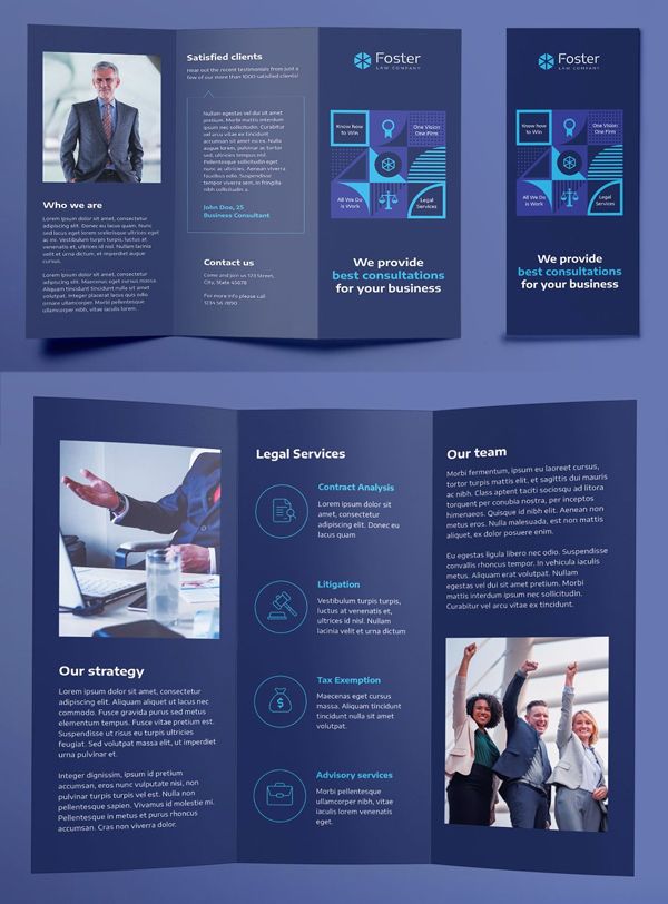 25 Professional Trifold Brochure Templates for Inspiration