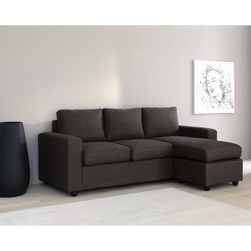 Canape D Angle Modulable 3 Places Gris Decoration Sofa Esquinero