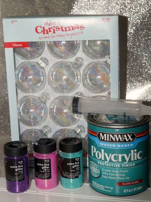 glittered glass ornaments supplies Christmas Glitter Ornaments, Christmas Crafts To Make, Christmas Ornaments Homemade, Christmas Decor Diy, Holiday Crafts, Christmas Fun, Christmas Bulbs, Diy Ornaments, Christmas Glitter Glasses