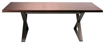 Cabello Extension Dining Table Brown Contemporary Tables Cabello Extension Dining Table Brown Contemporary Tables Modern Furniture Warehouse