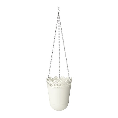 Skurar Hanging Planter Off White Indoor Outdoor Fairy Hanging Planter Perfect For Shabby Chic Or Vintage Looks Spray Paint It Endless Possibilities Only 4 99 Ikea