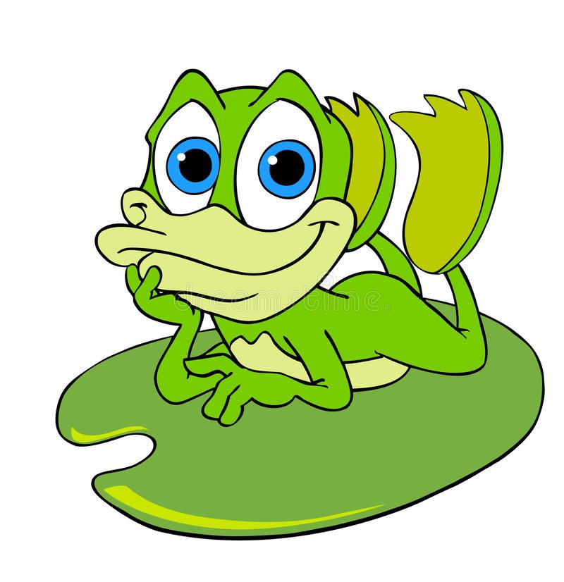 Cute Frog On A Lily Pad stock illustration Cute frogs, Clip art, Frog