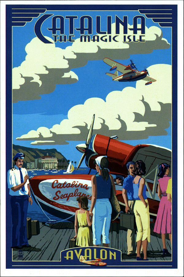 Vintage LufthansaTravel Poster 1930/'s