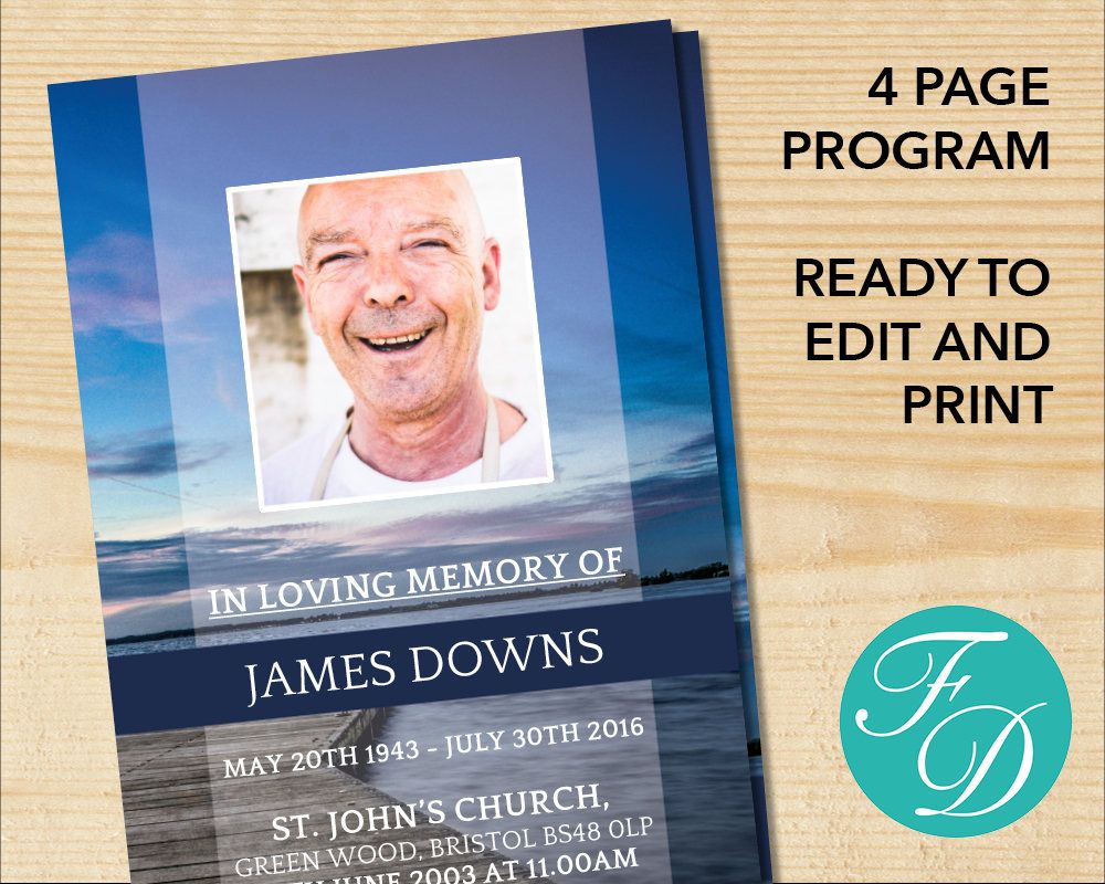 memorial program ideas