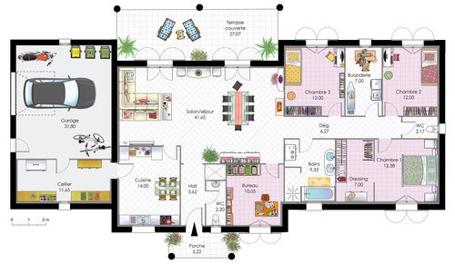 Maison contemporaine 1 House - plan de maisons modernes Maison contemporaine 1 House - plan de maisons modernes