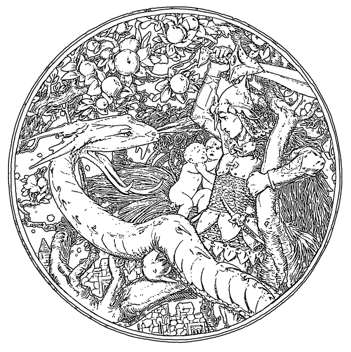 This Celtic Dragon Coloring Pages 23399 Mandala Design Color Page For Kids To Learn